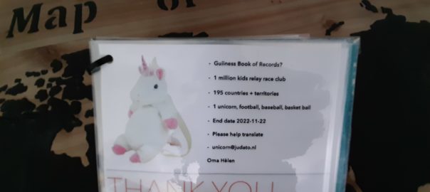 Thank You Card in Unicorn Judato Friend book. A small instruction.